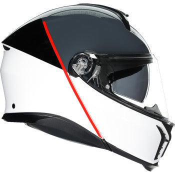 AGV Tourmodular Motorcycle Helmet - Balance - White/Gray/Red - Large 211251F2OY00214