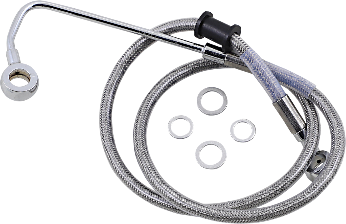 DRAG SPECIALTIES Brake Line - +2" - Stainless Steel - '15-'17 Softail 618302-2