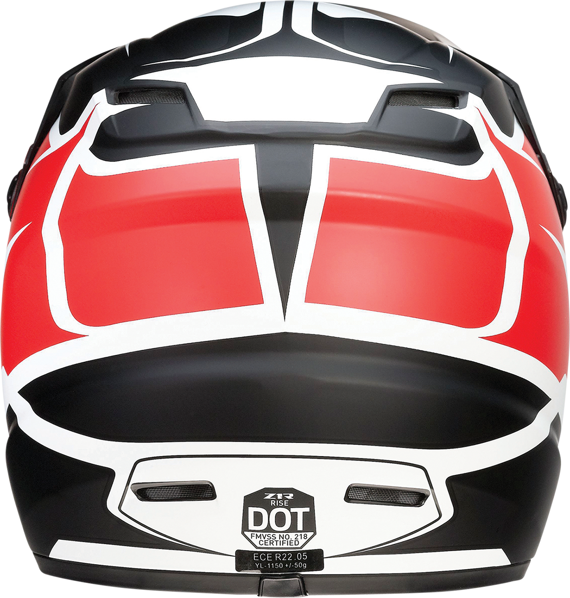 Z1R Youth Rise Motorcycle Helmet - Flame - Red - Large 0111-1447