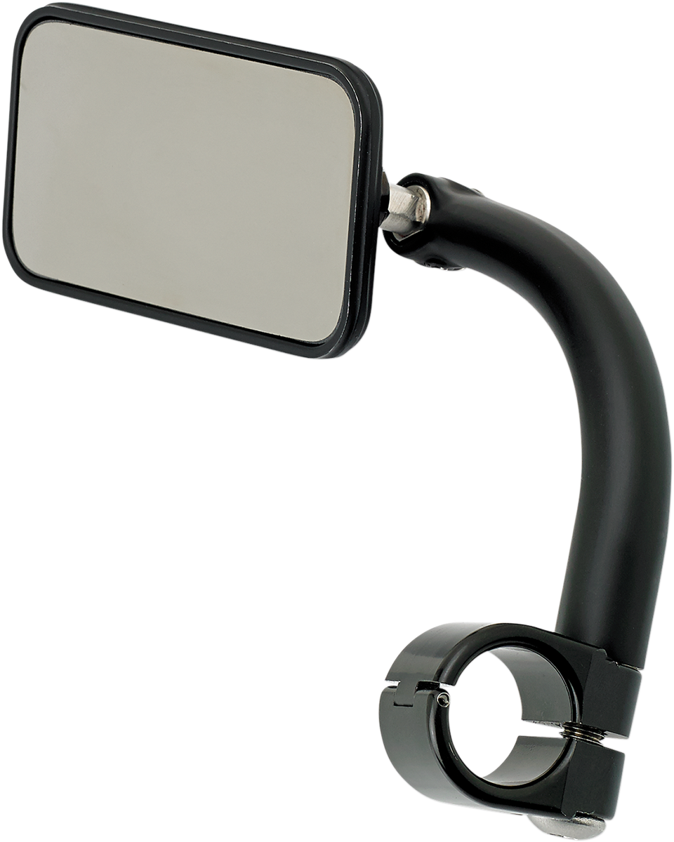 BILTWELL Rectangular Clamp-On Mirror - 7/8" - Black 6502-278-101