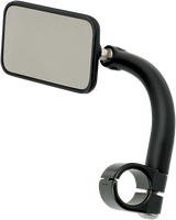 BILTWELL Rectangular Clamp-On Mirror - 1" - Black 6502-201-101