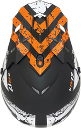 AFX FX-17 Motorcycle Helmet - Attack - Matte Black/Orange - 3XL 0110-7641