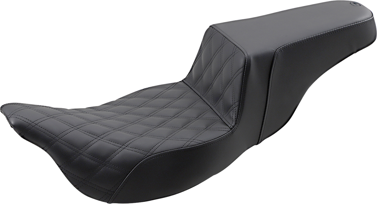 SADDLEMEN Step-Up Seat - Extended Reach - Front Lattice Stitch - FL '08-'23 808-07B-172E