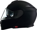 Z1R Solaris Modular Snow Motorcycle Helmet - Flat Black - Small 0120-0380