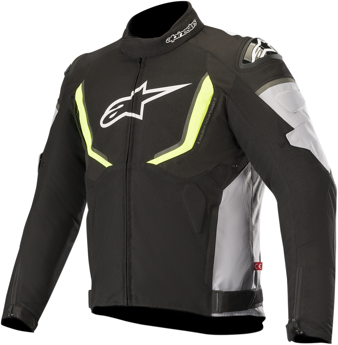 ALPINESTARS T-GP R v2 Jacket - Black/Gray/Yellow- XL 3205619-175-XL