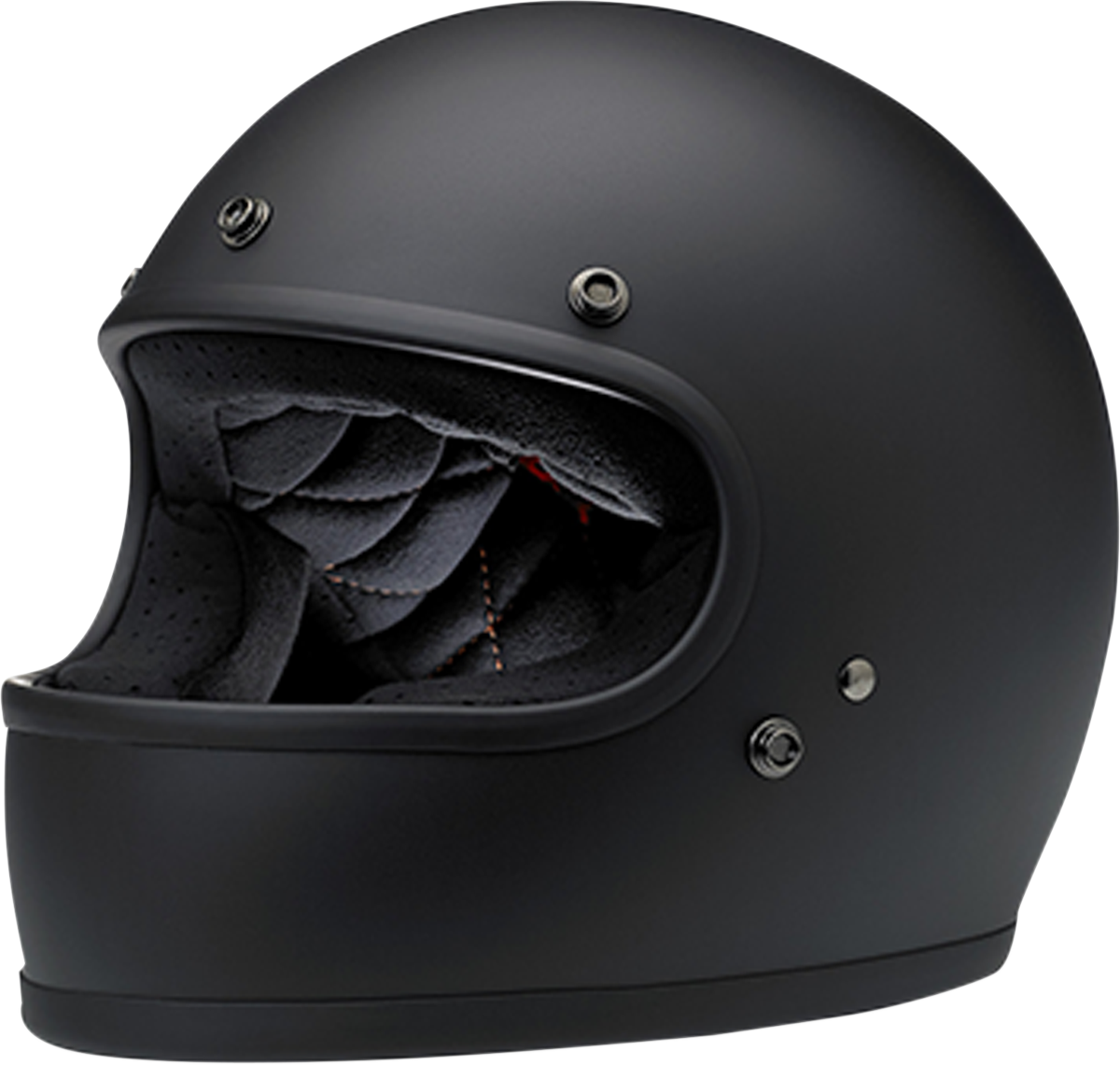 BILTWELL Gringo Motorcycle Helmet - Flat Black - Small 1002-201-102