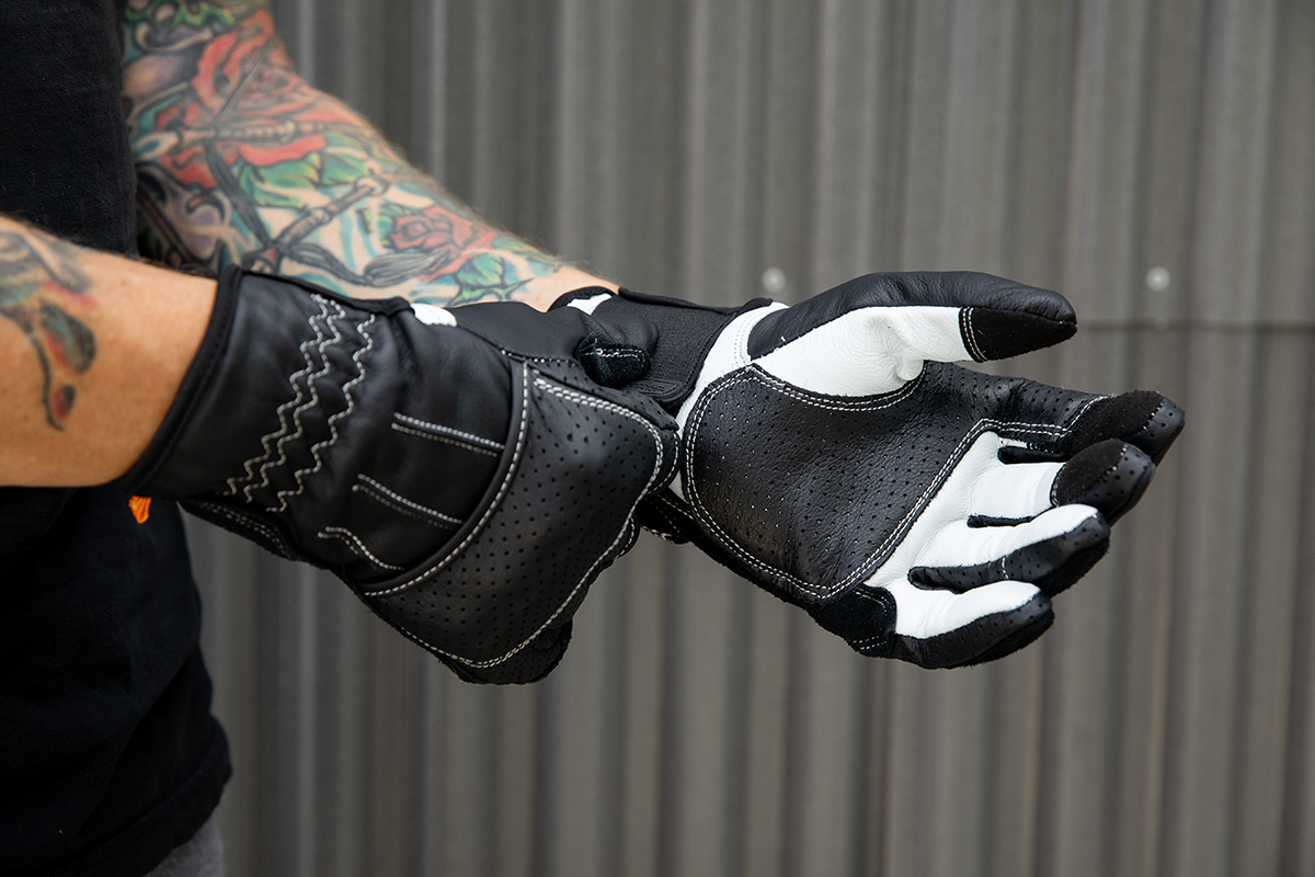 BILTWELL Borrego Gloves - Black/Cement - Medium 1506-0104-303