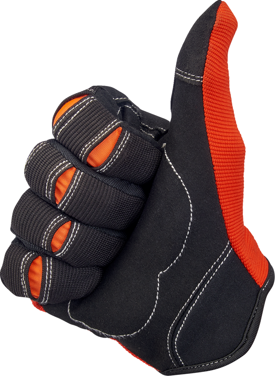 BILTWELL Moto Gloves - Orange/Black - XL 1501-0106-005