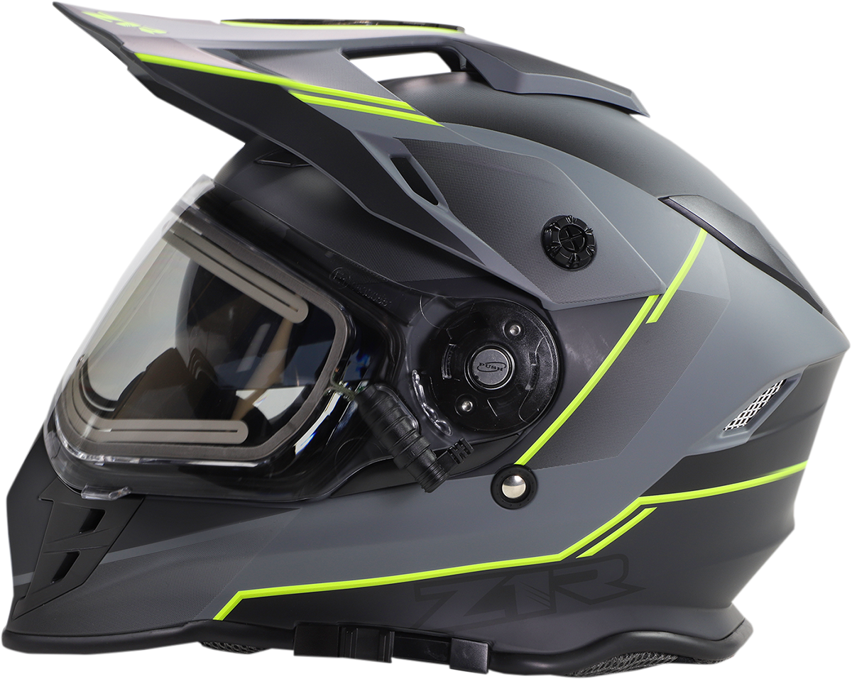 Z1R Range Motorcycle Helmet - Bladestorm - Gray/Black/Hi-Viz Yellow - Small 0101-14066