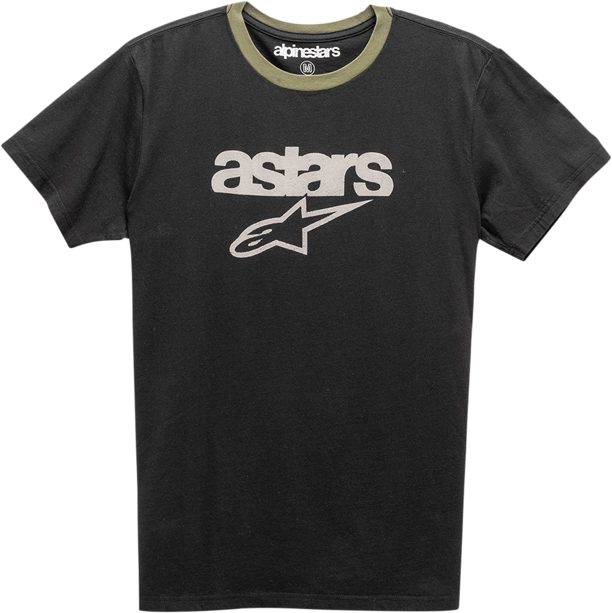 ALPINESTARS Match T-Shirt - Black/Military - 2XL 12117401010692X