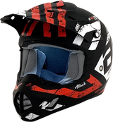 AFX FX-17 Motorcycle Helmet - Attack - Matte Black/Red - Medium 0110-7150