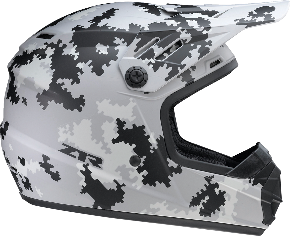 Z1R Youth Rise Motorcycle Helmet - Digi Camo - Gray - Large 0111-1456