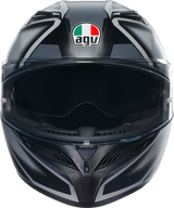 AGV K3 Motorcycle Helmet - Compound - Matte Black/Gray - XL 2118381004008XL