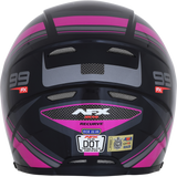 AFX FX-99 Motorcycle Helmet - Recurve - Black/Fuchsia - Small 0101-11102