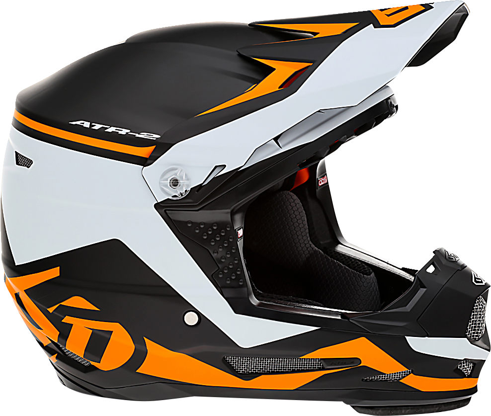 6D ATR-2Y Motorcycle Helmet - Drive - Neon Orange - Small 11-6310