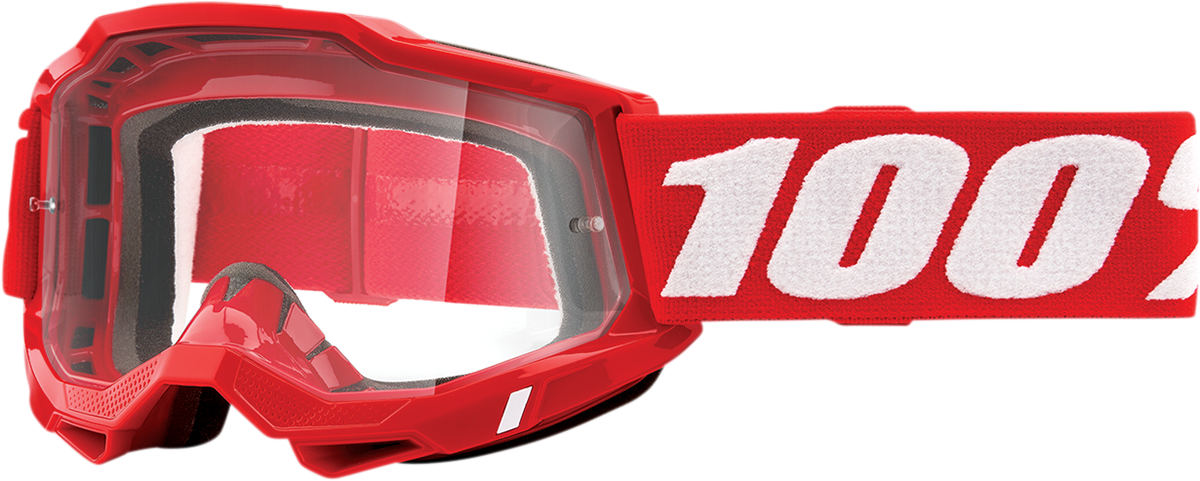 100% Accuri 2 Goggles - Red - Clear 50013-00005