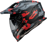 Z1R Range Motorcycle Helmet - Camo - Red - Large 0140-0096