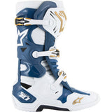 ALPINESTARS Arlington LE Tech 10 Boots - White/Blue/Gold - US 9 2010020-262-9