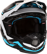 6D ATR-2Y Motorcycle Helmet - Drive - Cyan - Large 11-6302