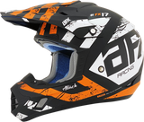 AFX FX-17 Motorcycle Helmet - Attack - Matte Black/Orange - 4XL 0110-7642