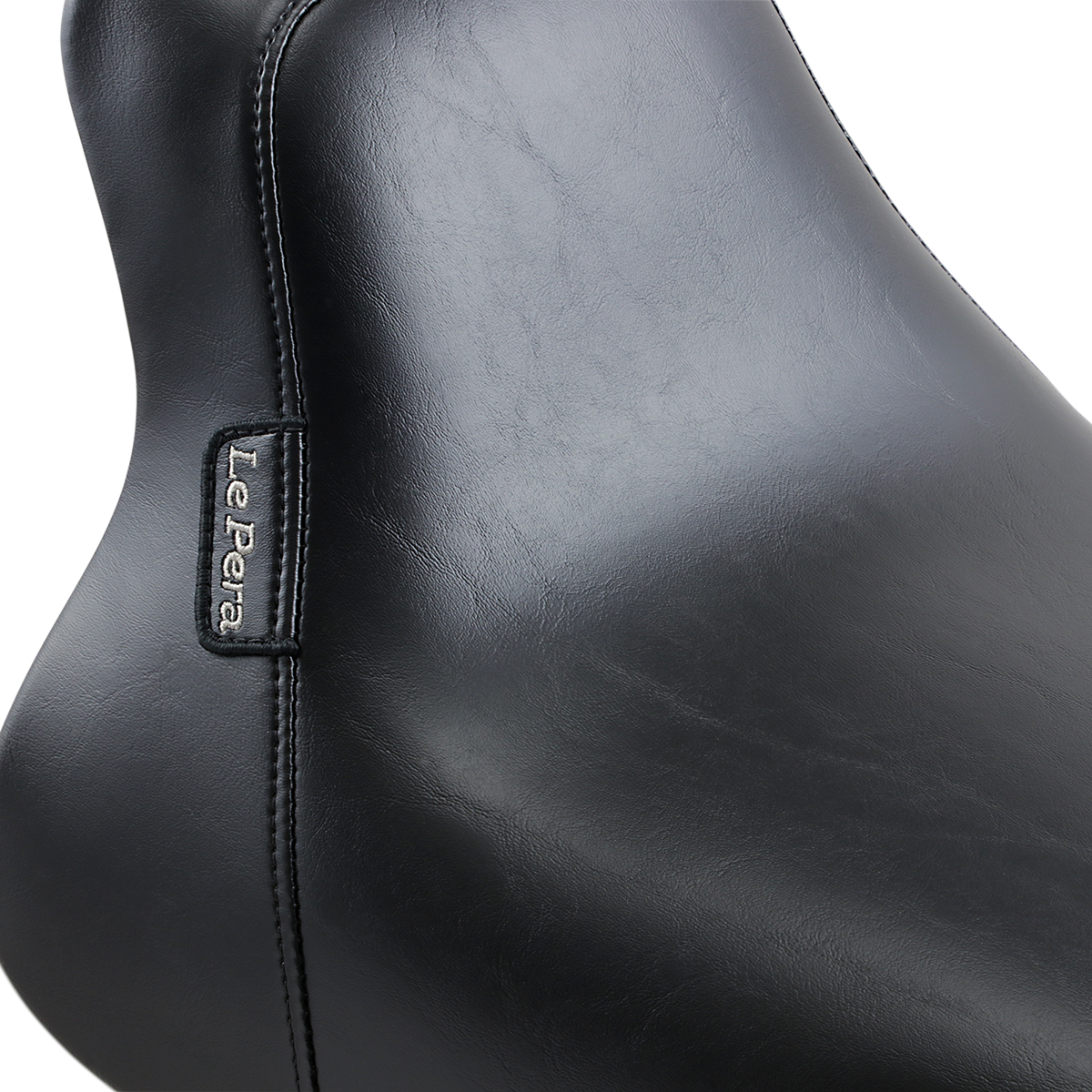 LE PERA Bare Bones Solo Seat - Smooth - Black - Softail LGX-007