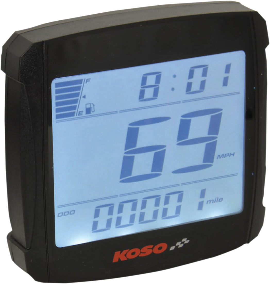 KOSO NORTH AMERICA XR-01S Speedometer - 2.94" L x 3.05" W x 0.94" D BB026000