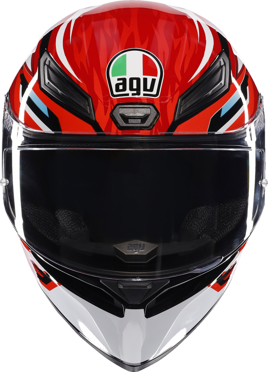 AGV K1 S Motorcycle Helmet - Lion - Black/Red/White - Small 2118394003-035-S