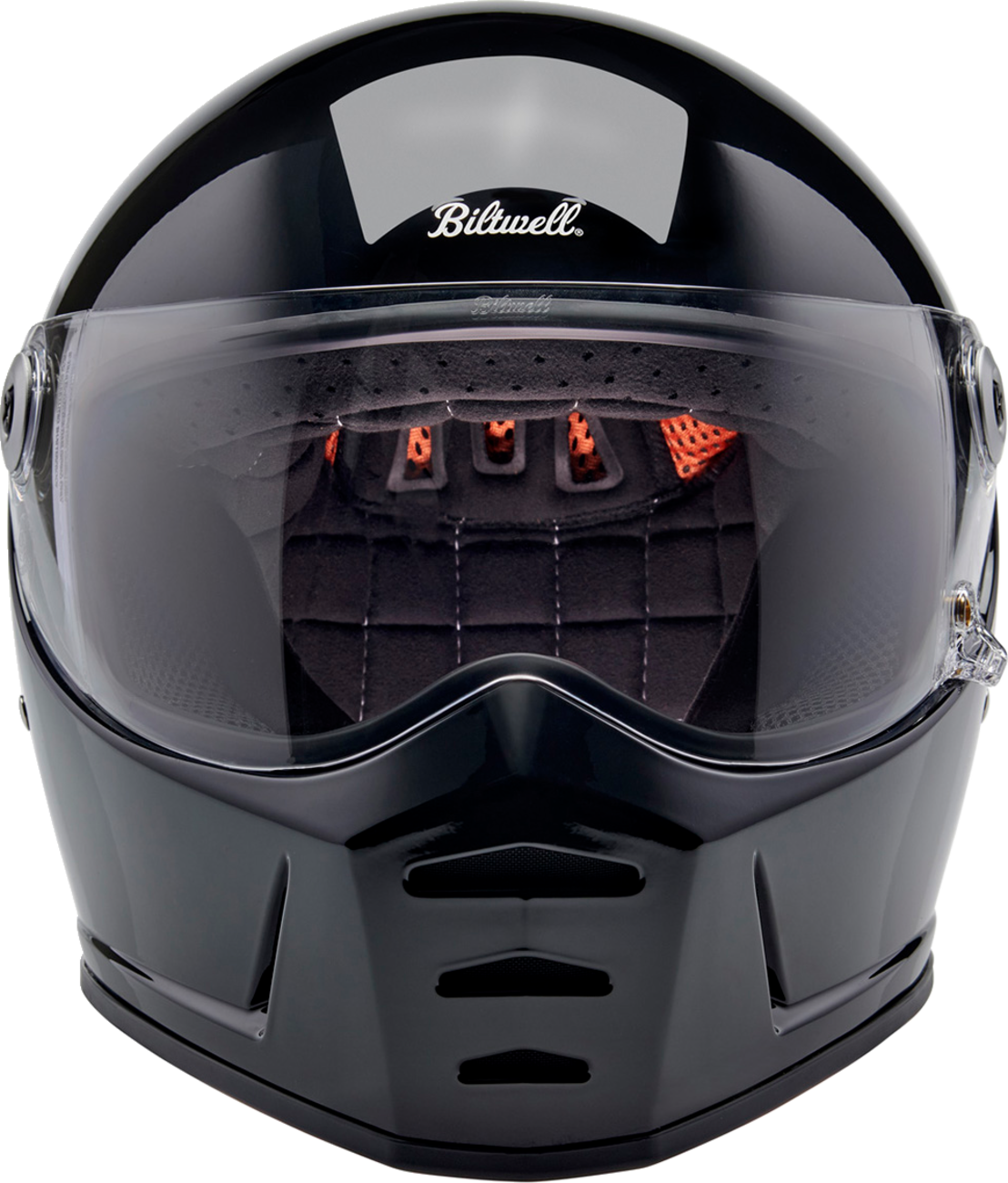 BILTWELL Lane Splitter Motorcycle Helmet - Gloss Black - Small 1004-101-502