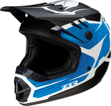 Z1R Youth Rise Motorcycle Helmet - Flame - Blue - Small 0111-1448