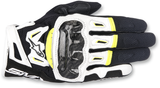 ALPINESTARS SMX-2 Air Carbon V2 Gloves - Black/White/Fluo Yellow - Medium 3567717-125-M