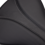 SADDLEMEN Dominator Pillion Pad - Standard Reach - Black w/ Gray Stitching - FL/FX '06-'17 806-12-0162