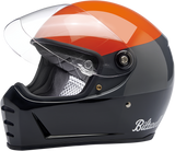 BILTWELL Lane Splitter Motorcycle Helmet - Gloss Podium Orange/Gray/Black - XS 1004-550-101