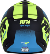 AFX FX-17 Motorcycle Helmet - Force - Matte Black/Green/Blue - Large 0110-5216