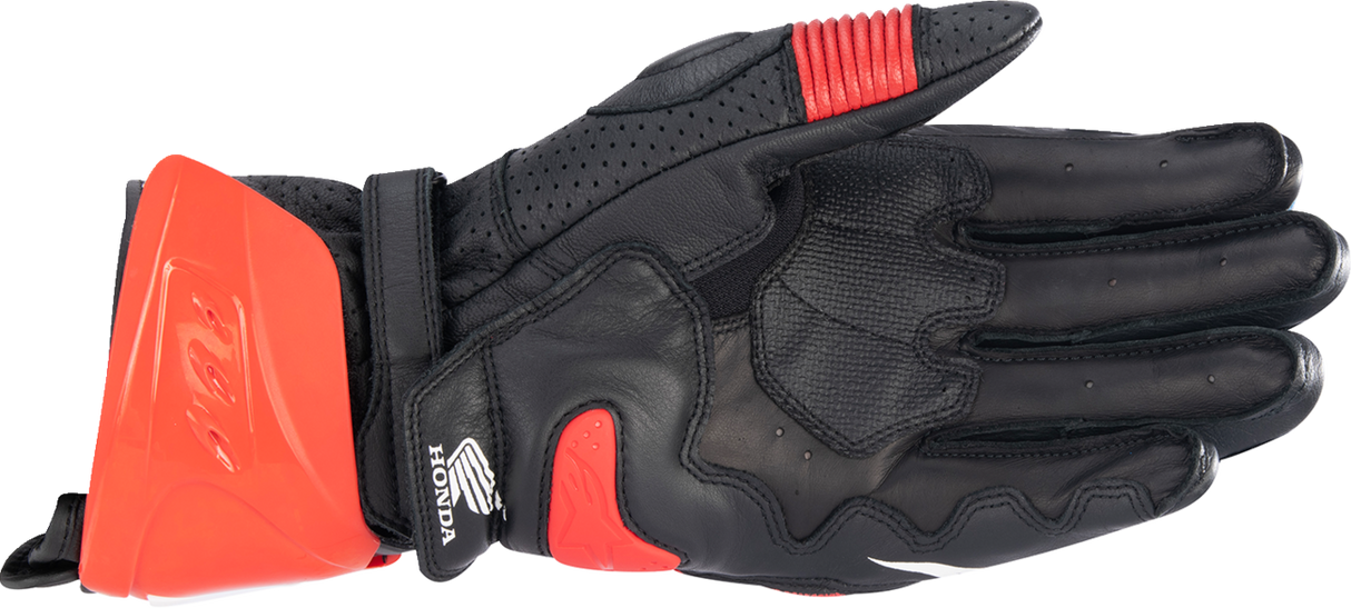 ALPINESTARS Honda GP Pro R3 Gloves - Black/Bright Red/Blue - Small 3556223-1317-S