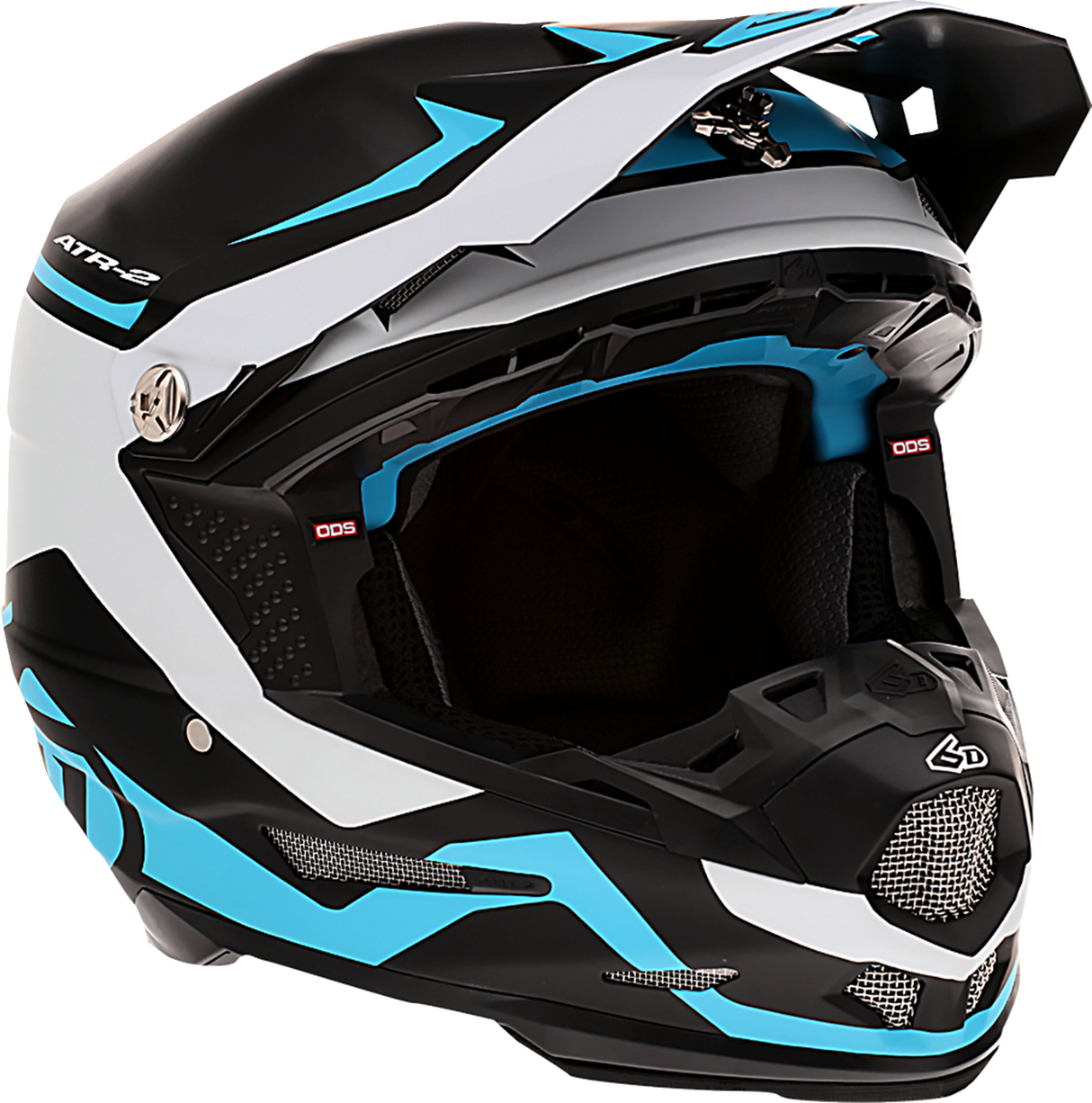 6D ATR-2 Motorcycle Helmet - Drive - Cyan - Medium 12-2726