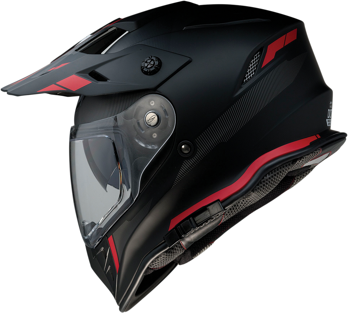 Z1R Range Motorcycle Helmet - Uptake - Black/Red - Medium 0140-0015