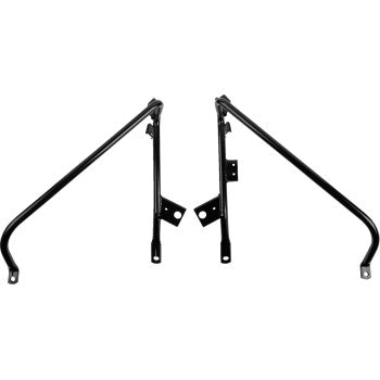 DRAG SPECIALTIES Saddlebag Support Brackets - Black - FL '09-'10 3501-1975