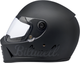 BILTWELL Lane Splitter Motorcycle Helmet - Flat Black Factory - Large 1004-638-104