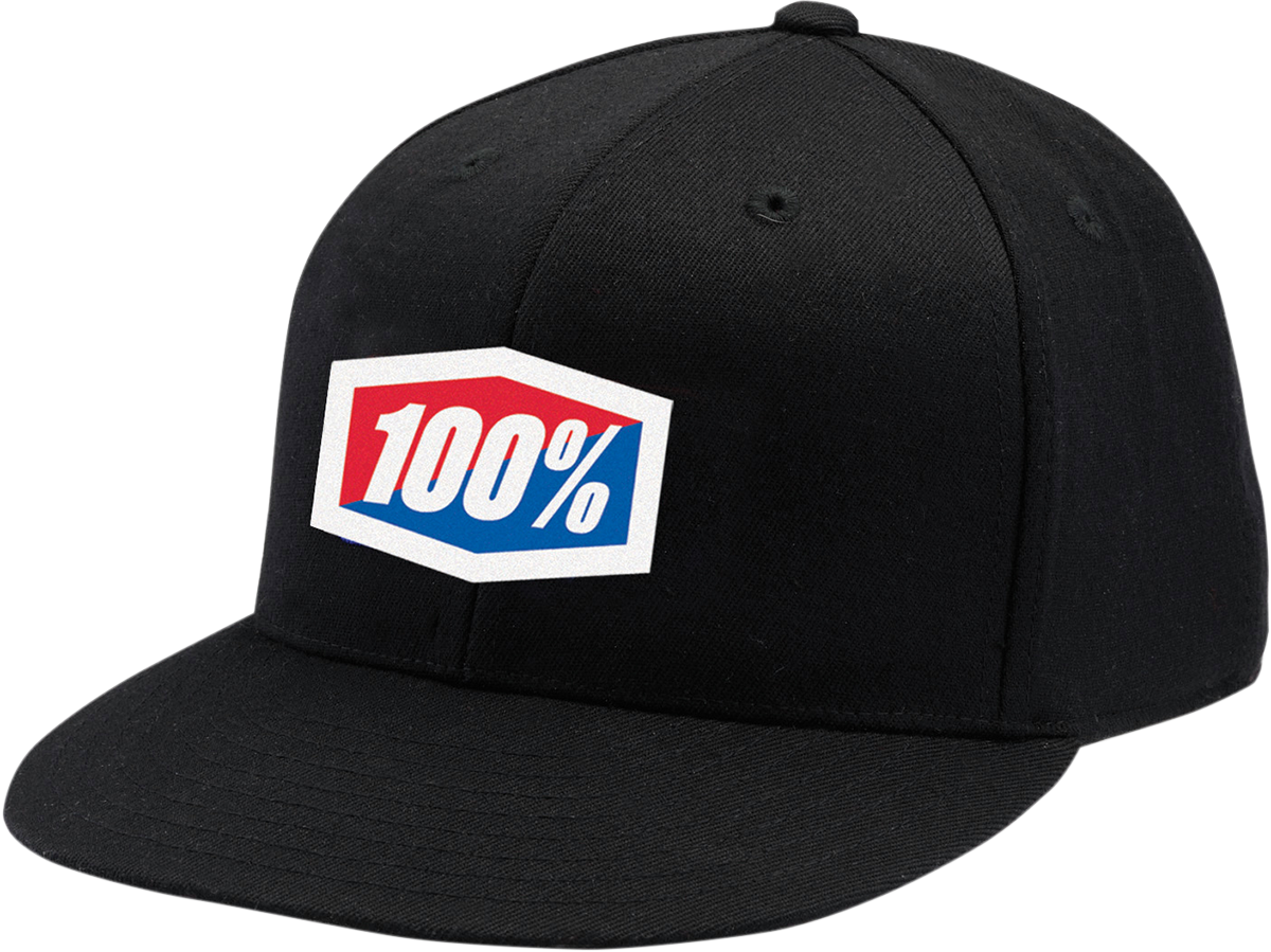 100% Official Flexfit® Hat - Black - Large/XL 20043-00003