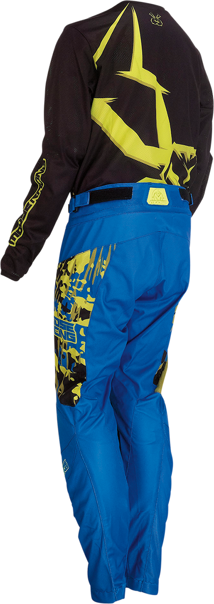 MOOSE RACING Youth Agroid Mesh Jersey - Black/Blue/Hi-Vis - Large 2912-2167