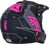 AFX FX-17 Motorcycle Helmet - Aced - Matte Black/Pink - Small 0110-6510