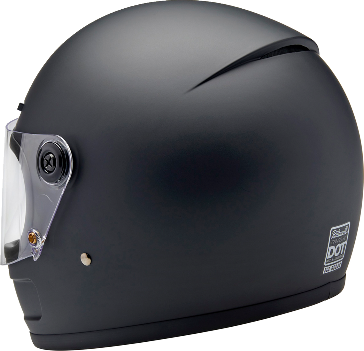 BILTWELL Gringo SV Motorcycle Helmet - Flat Black - Large 1006-201-504