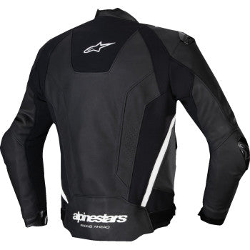 ALPINESTARS Missile v3 Leather Jacket - Black/White - US 48 / EU 58 3100125-12-58