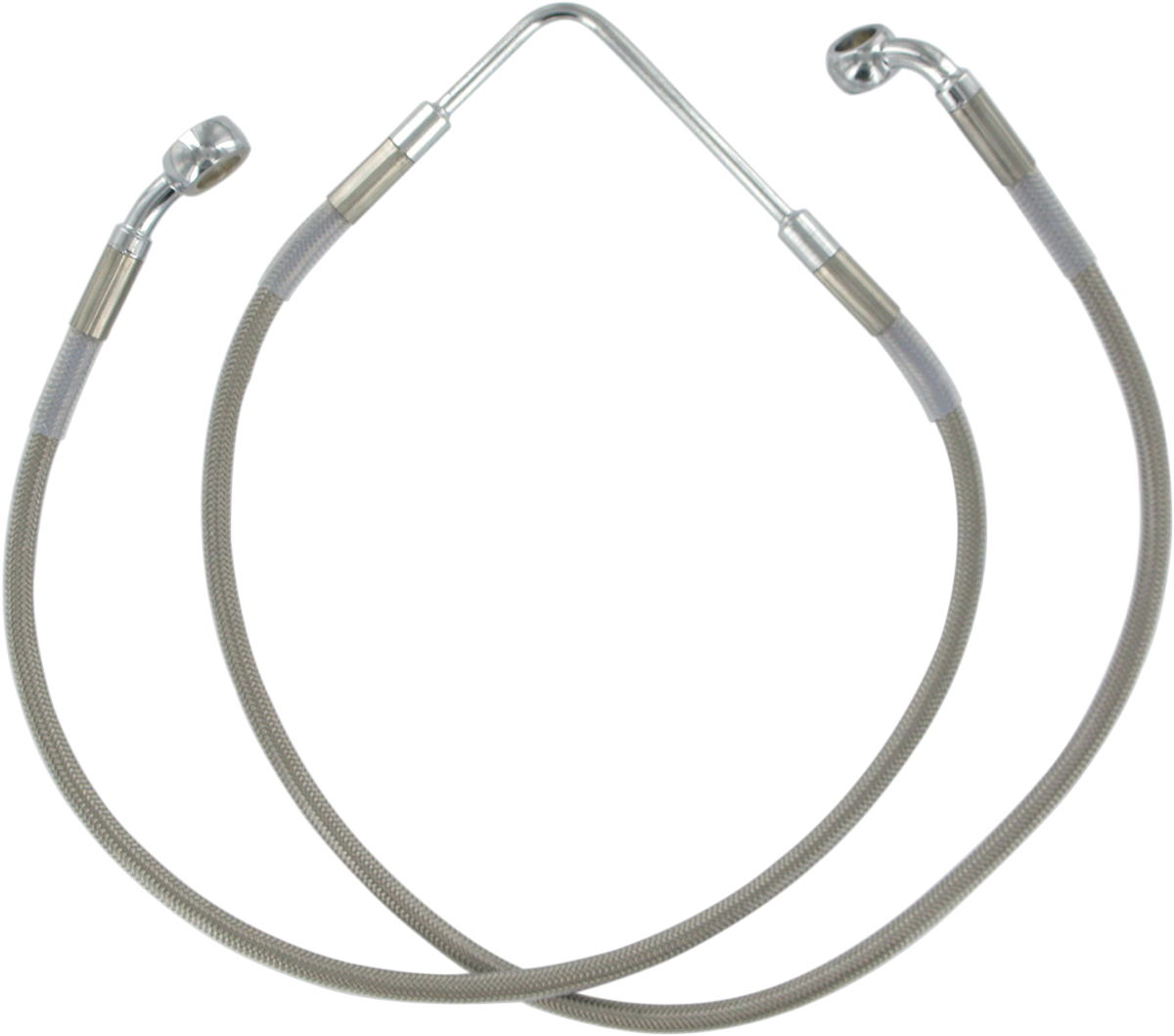 DRAG SPECIALTIES Brake Line - Front (Upper) - Stainless Steel 660328