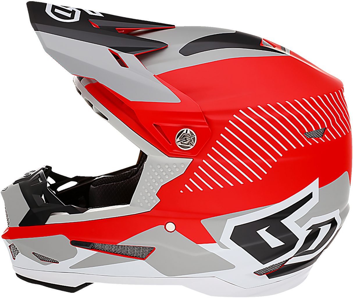 6D ATR-2 Motorcycle Helmet - Fusion - Red - XS 12-2934