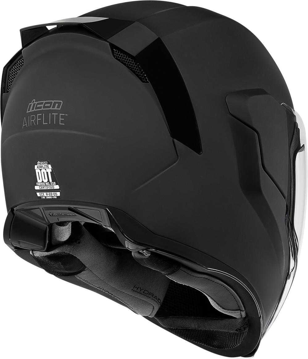 ICON Airflite™ Motorcycle Helmet - Rubatone - Black - XS 0101-10847