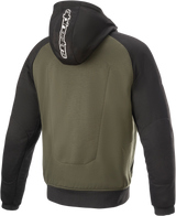 ALPINESTARS Chrome Hoodie - Black/Green - 4XL 4200918-1681-4X