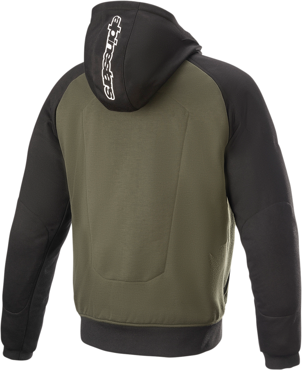 ALPINESTARS Chrome Hoodie - Black/Green - XL 4200918-1681-XL