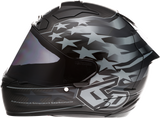 6D ATS-1R Motorcycle Helmet - Patriot - Black - Medium 30-0606