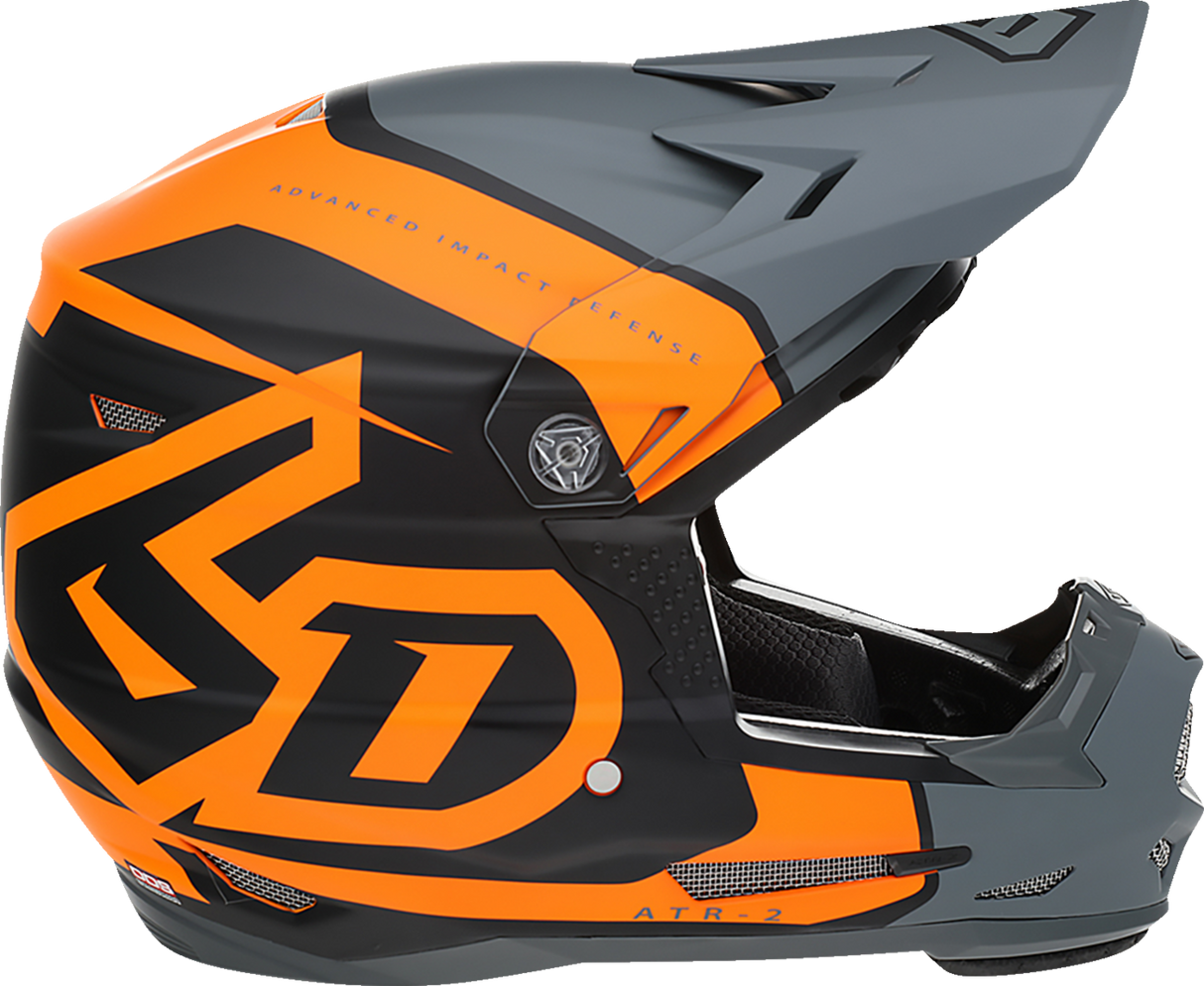 6D ATR-2Y Motorcycle Helmet - Torque - Neon Orange - Small 11-6510